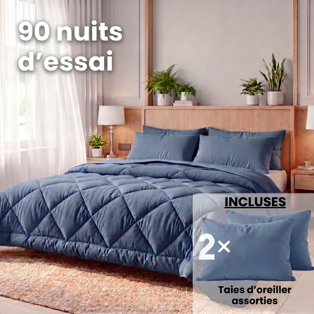 90 nuits d’essai et deux taies assorties