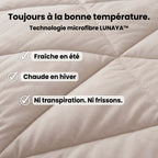 Technologie microfibre LUNAYA toutes saisons