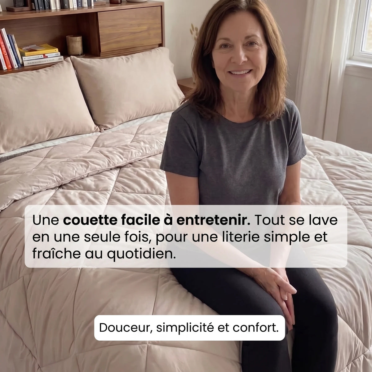 Une couette facile à entretenir