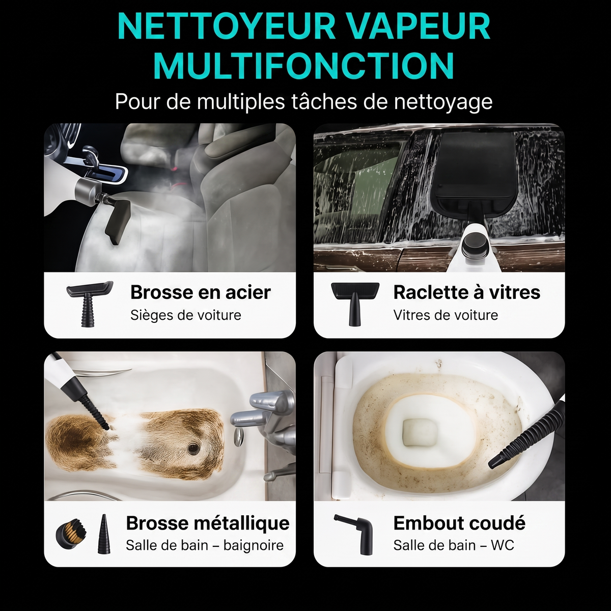 Nettoyeur vapeur multifonction
